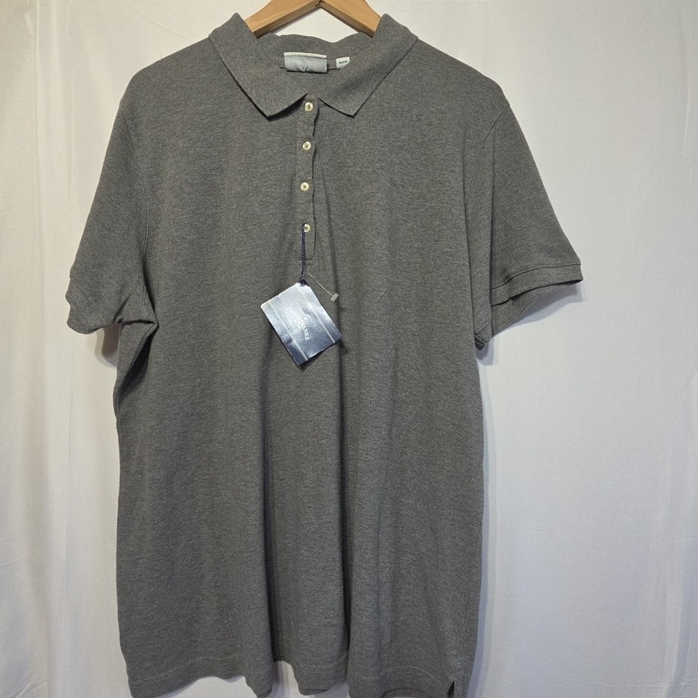 Outer Banks Ultimate Polo Shirt Mens 3XL Gray 100% Cotton Short Sleeve NWT Class